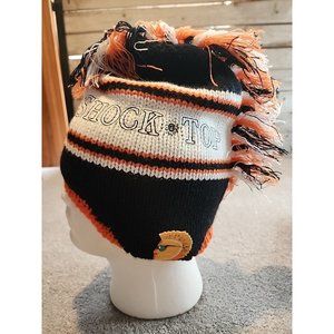 Mohawk Style Shock top knit cap Hat Toboggan Orange Blue White Street Wear Punk